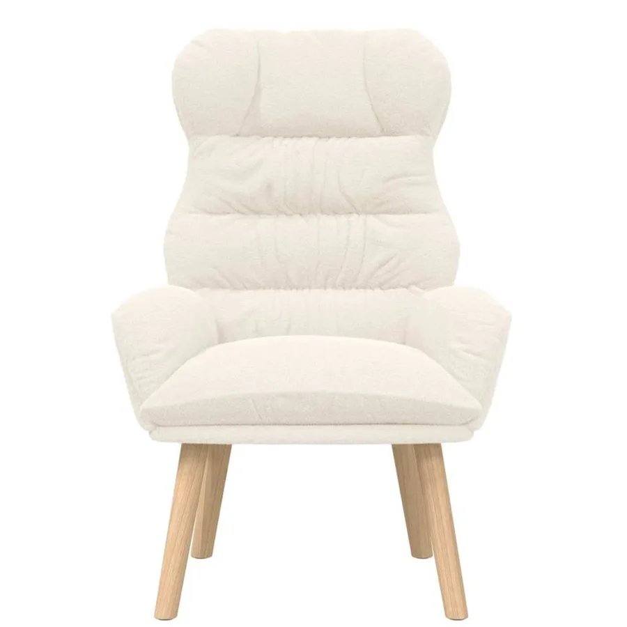fauteuil Crème 69 x 74 x 93 cm Tissu Sherpa - 4