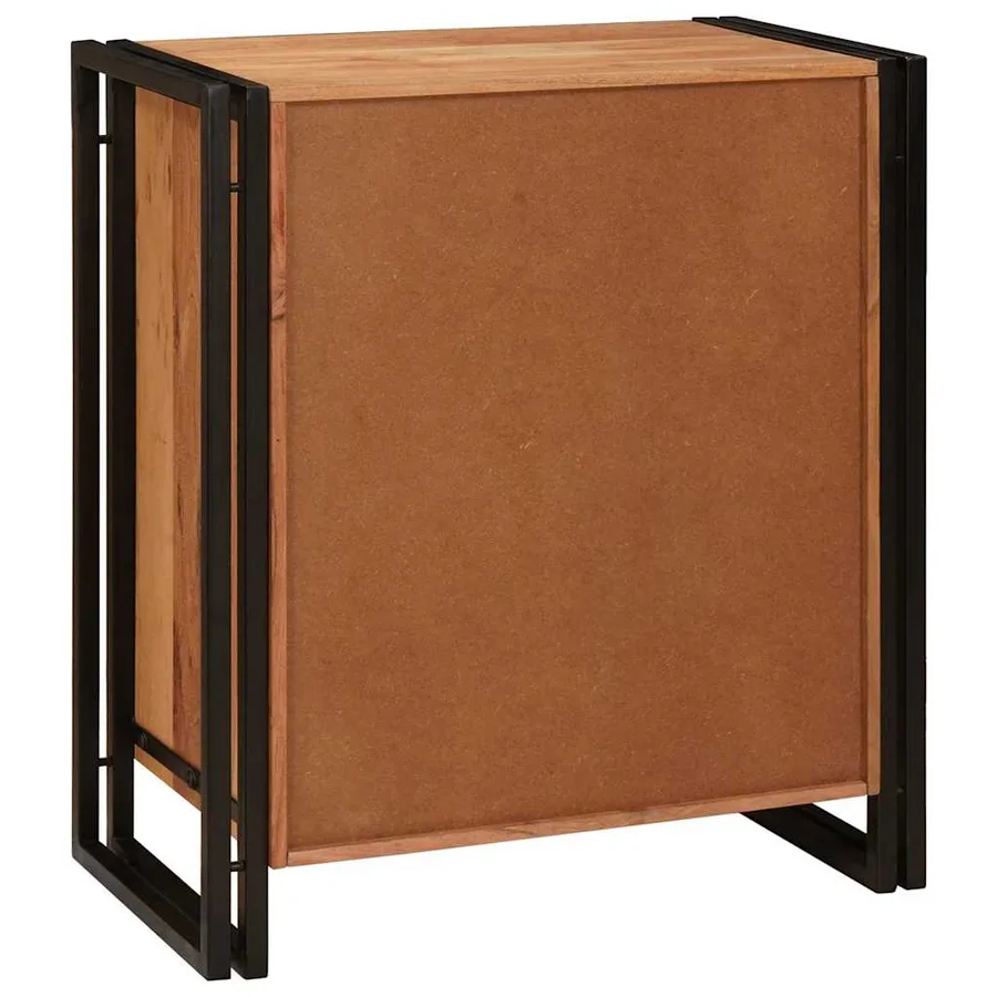 Cabinet de chevet Marron 66 x 35 x 76 cm Bois d'acacia massif - 7