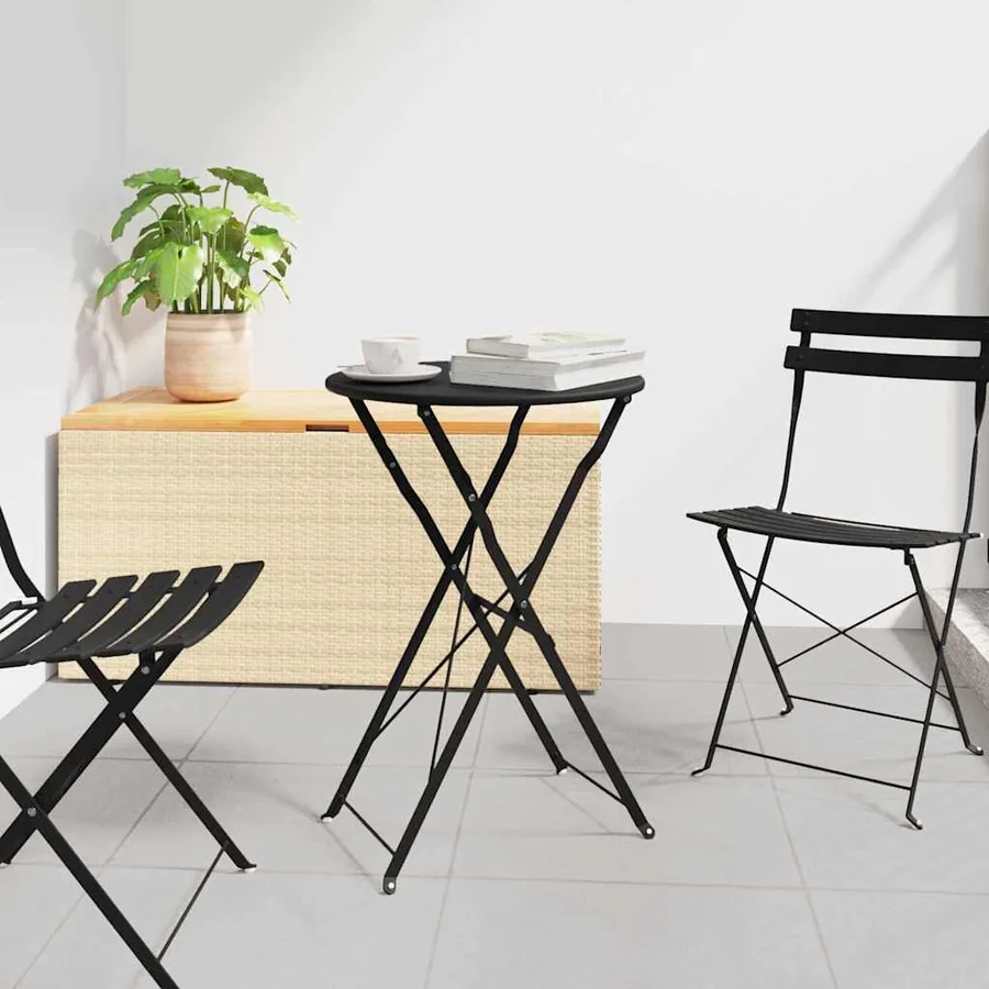 Table bistrot Anthracite Ø 50 x 71 cm Acier revêtu de poudre