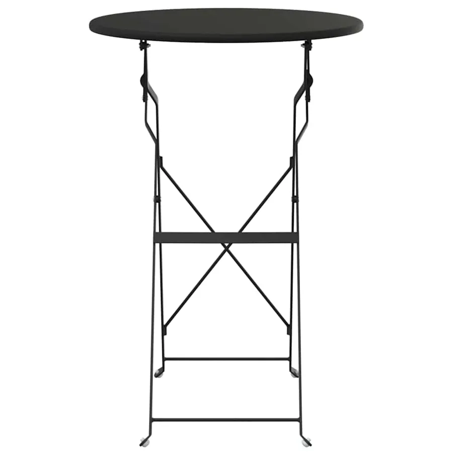 Table bistrot Anthracite Ø 50 x 71 cm Acier revêtu de poudre - 4