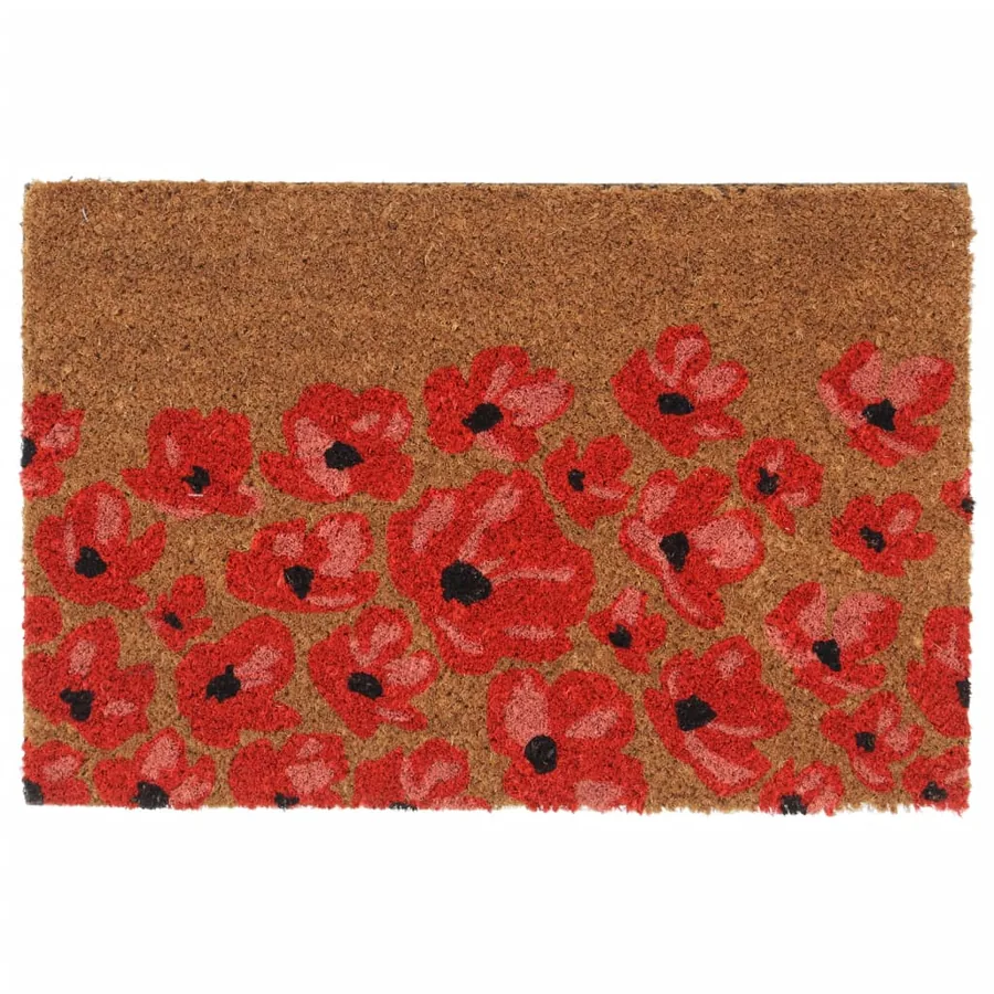 Tapis de porte naturel 40x60 cm fibre de coco touffeté