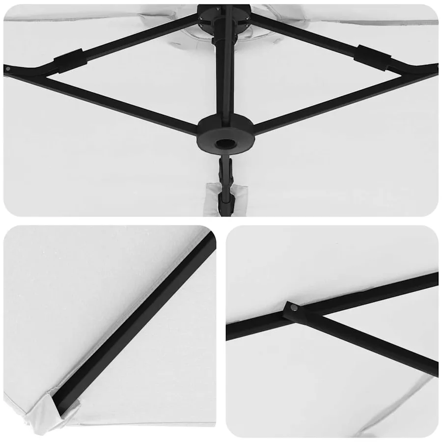 Parasol Sable 372 x 198 x 243 cm Polyester et Aluminium - 10