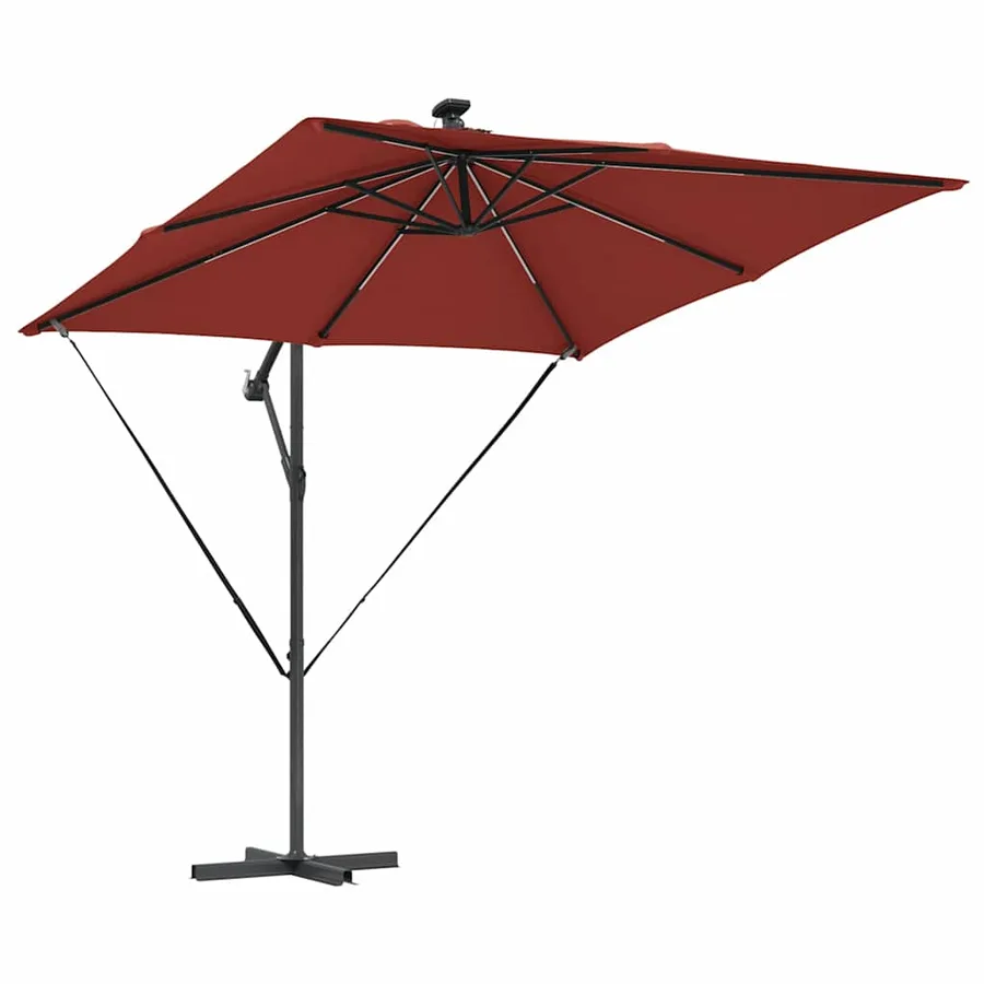 Parasol Terre cuite 249 x 249 x 250 cm Polyester et Aluminium - 5