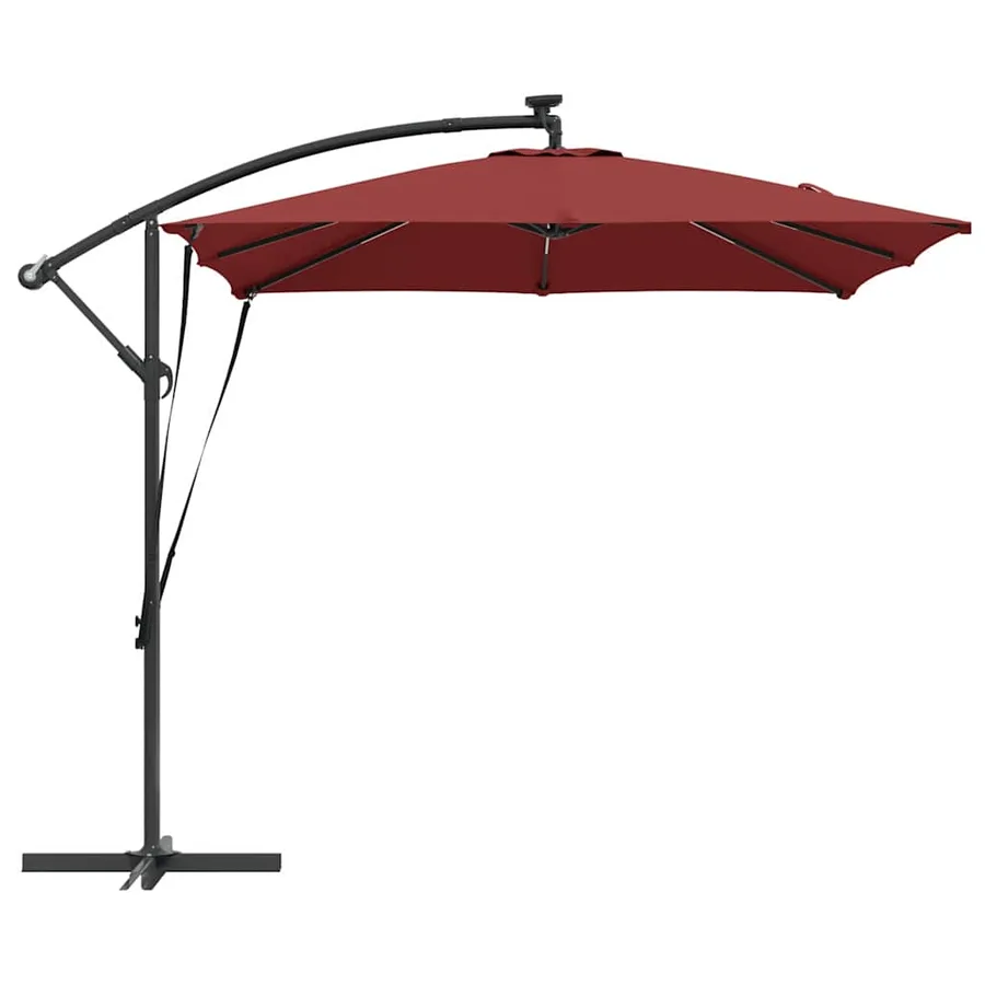 Parasol Terre cuite 249 x 249 x 250 cm Polyester et Aluminium - 7