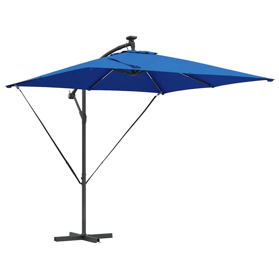 Parasol 249 x 249 x 250 cm Polyester et Aluminium Azur - 2