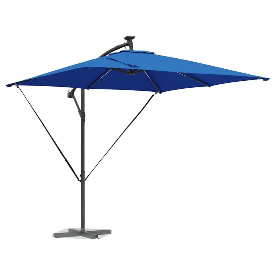 Parasol 249 x 249 x 250 cm Polyester et Aluminium Azur - 3