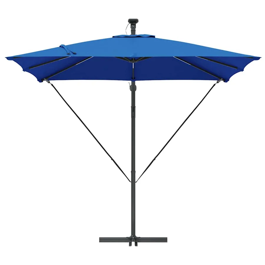 Parasol 249 x 249 x 250 cm Polyester et Aluminium Azur - 6
