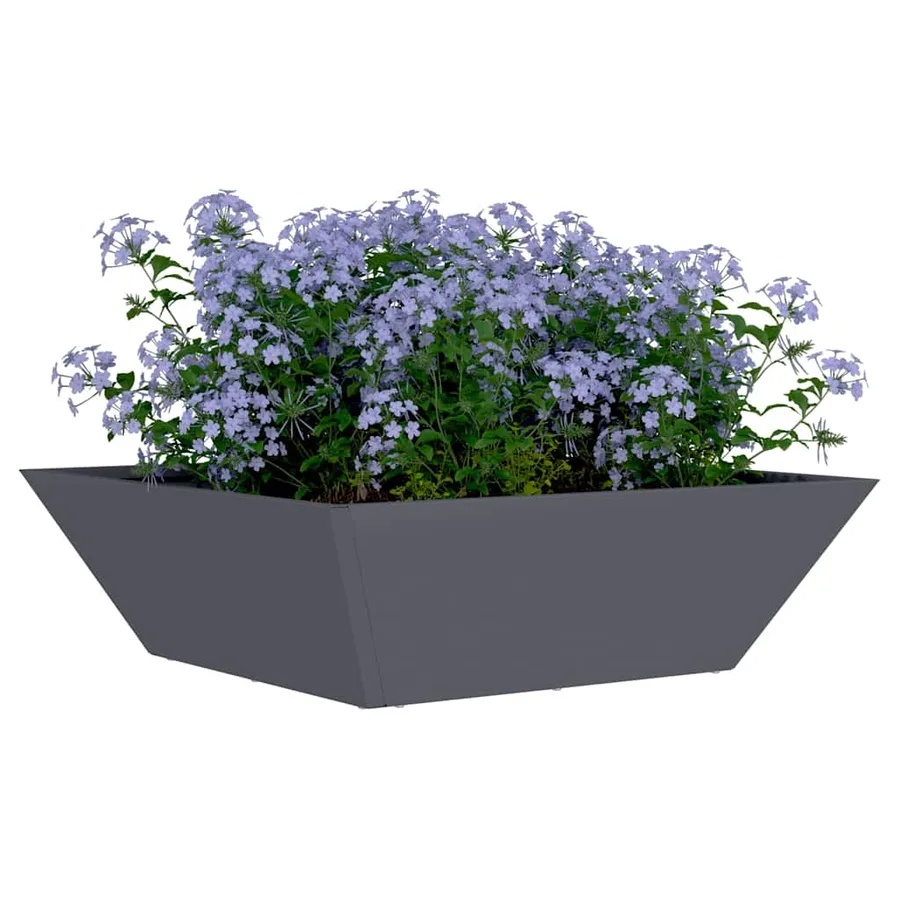 Cache-pot de jardin 5 pc Anthracite 50 x 50 x 15 cm - 3