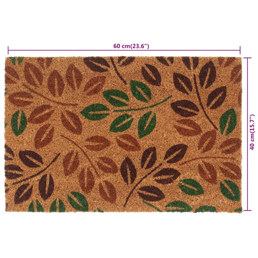 Tapis de porte naturel 40x60 cm fibre de coco touffeté - 6