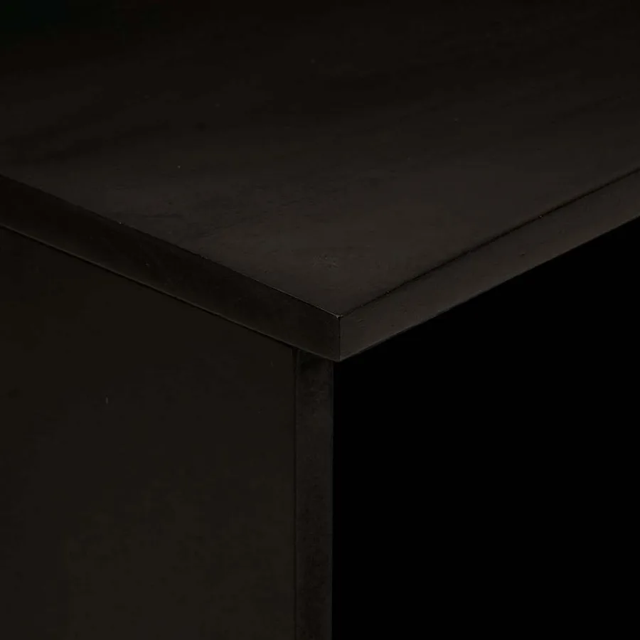Table de chevet 2 pcs Noir et or 40 x 33 x 46 cm - 7