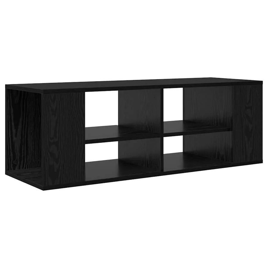 Ensemble meuble TV Montage mural Chêne noir 102 x 35 x 35 cm - 2