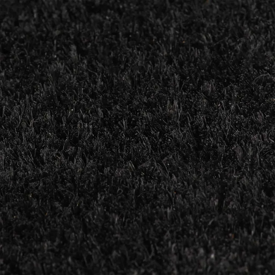 Tapis de porte noir 40x60 cm fibre de coco touffeté - 2