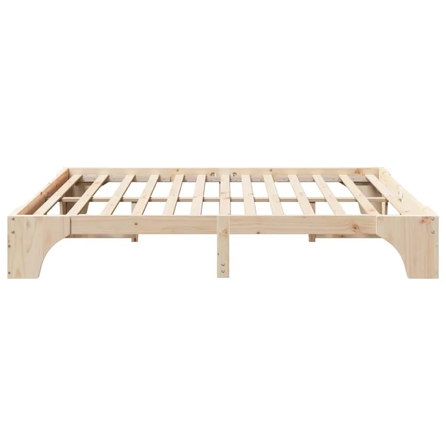 Cadre de lit Naturel 180 x 200 cm Pin massif - 6