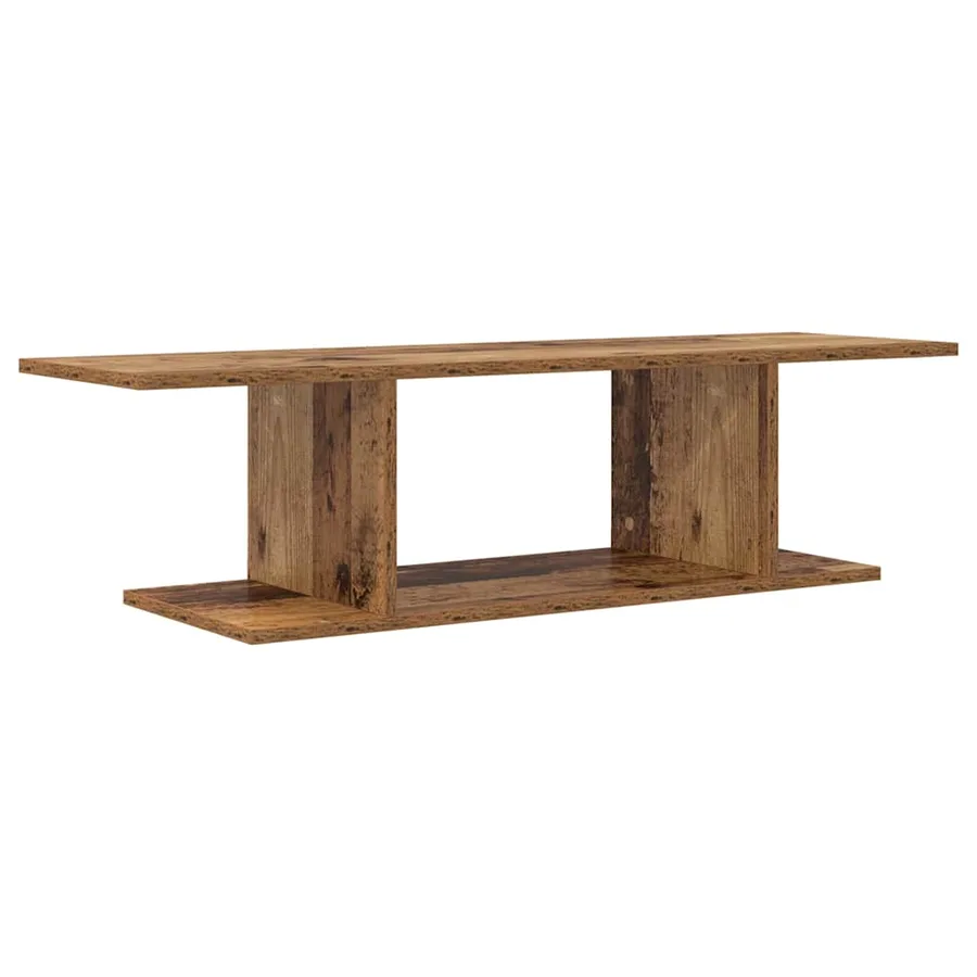Ensemble meuble TV Marron 103 x 30 x 26,5 cm Bois d'ingénierie - 2