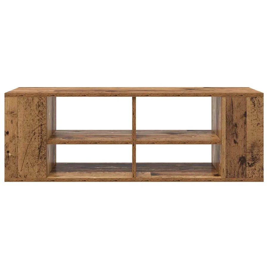 Ensemble meuble TV Montage mural Bois Ancien 102 x 35 x 35 cm - 5