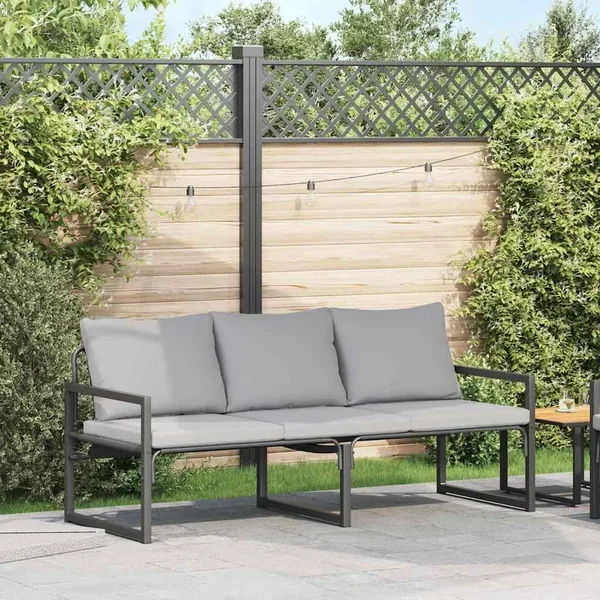 Mobilier de jardin Gris clair 180 x 72,5 x 71 cm Polyester