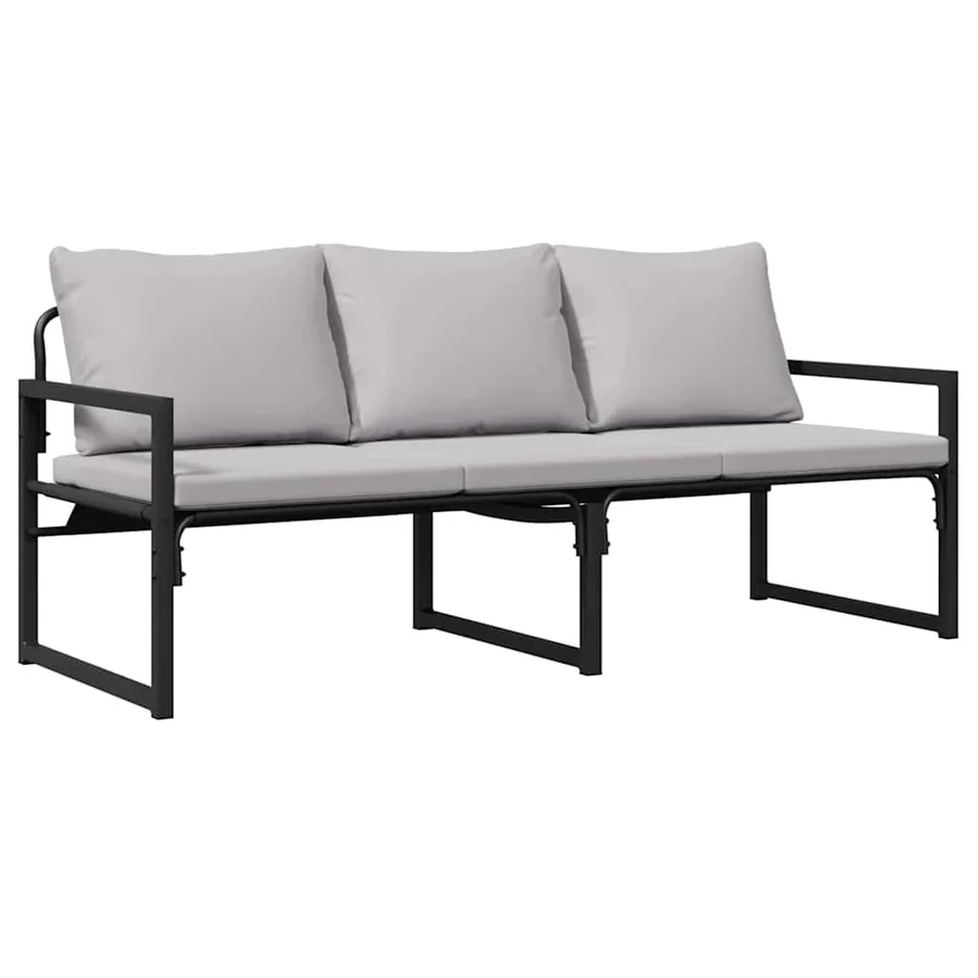 Mobilier de jardin Gris clair 180 x 72,5 x 71 cm Polyester - 2