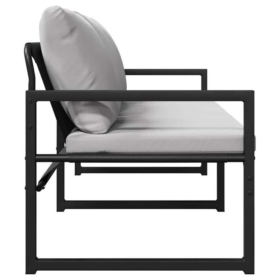 Mobilier de jardin Gris clair 180 x 72,5 x 71 cm Polyester - 5