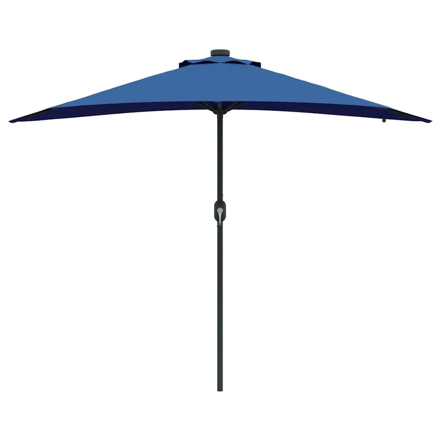 Parasol de jardin 294 x 150 x 223 cm Polyester et Acier Azur - 5