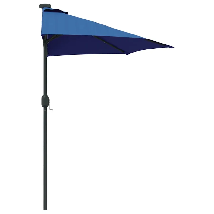 Parasol de jardin 294 x 150 x 223 cm Polyester et Acier Azur - 6