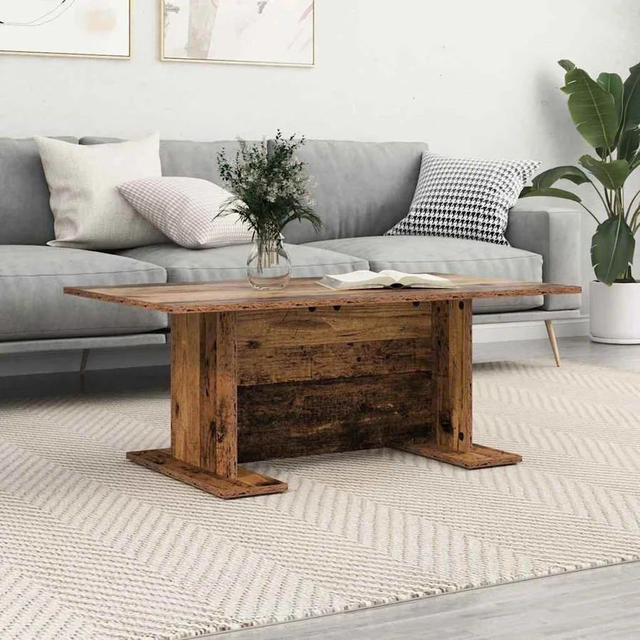 Table basse Bois ancien 103,5 x 60 x 40 cm Bois d'ingénierie - 4