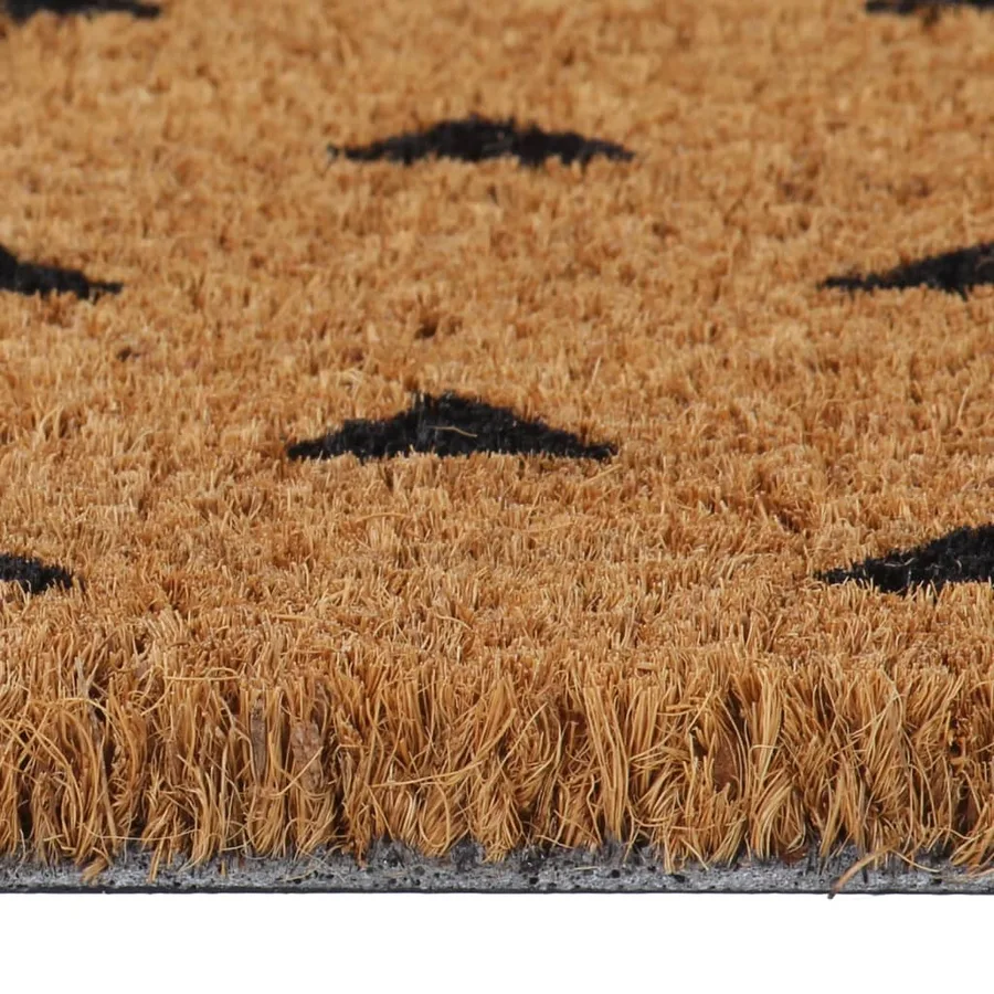Tapis de porte naturel 45x75 cm fibre de coco touffeté - 4