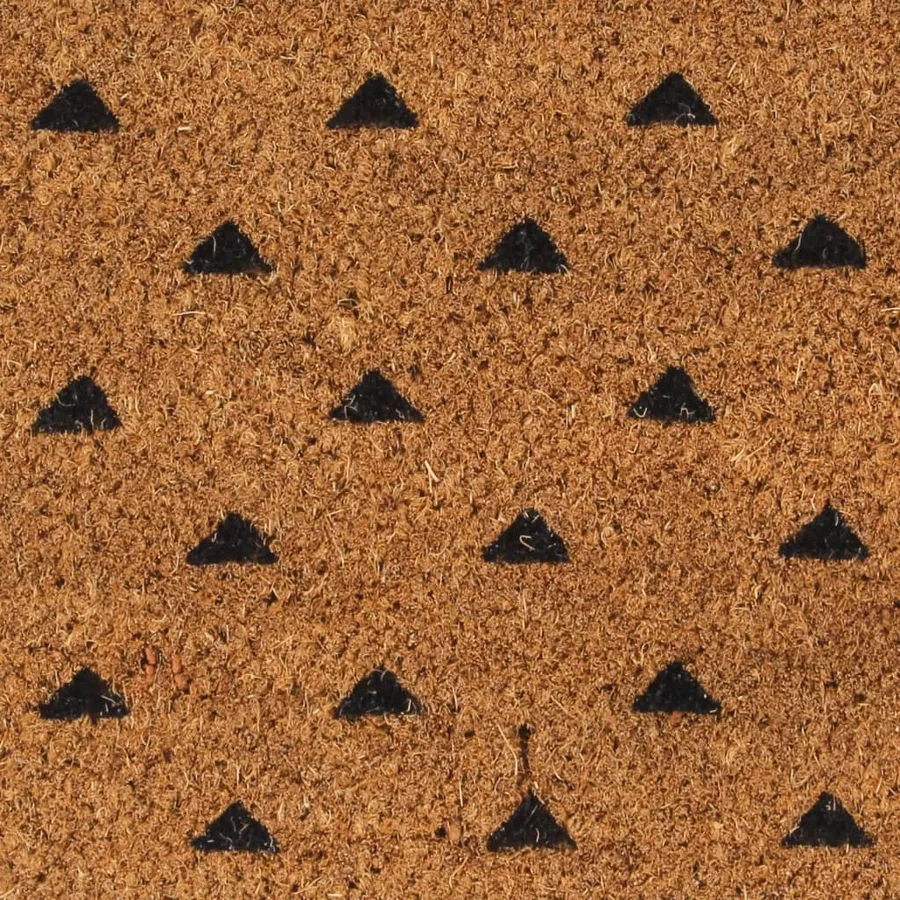 Tapis de porte naturel 45x75 cm fibre de coco touffeté - 5