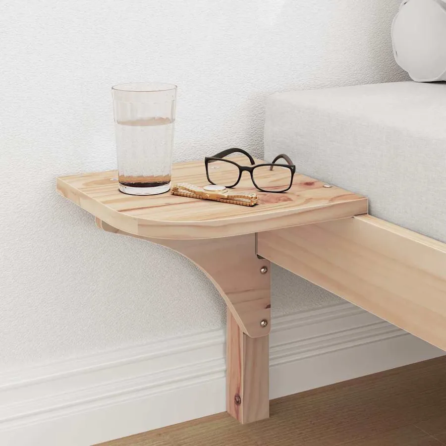 Cadre de lit Naturel 100 x 200 cm Pin massif - 3