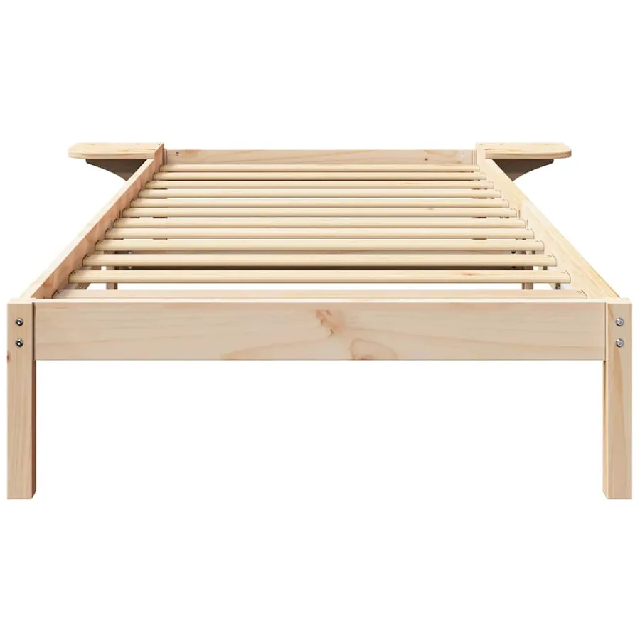Cadre de lit Naturel 100 x 200 cm Pin massif - 5