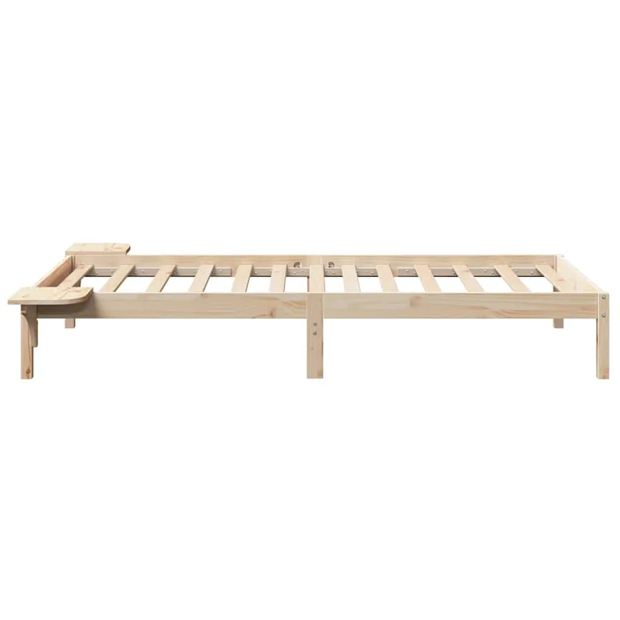 Cadre de lit Naturel 100 x 200 cm Pin massif - 6