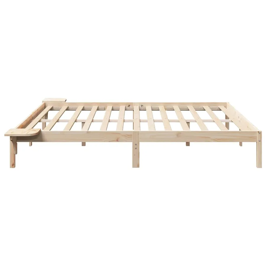 Cadre de lit Naturel 180 x 200 cm Pin massif - 6