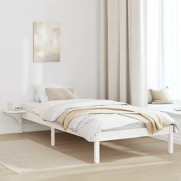 Cadre de lit Blanc 80 x 200 cm Pin massif