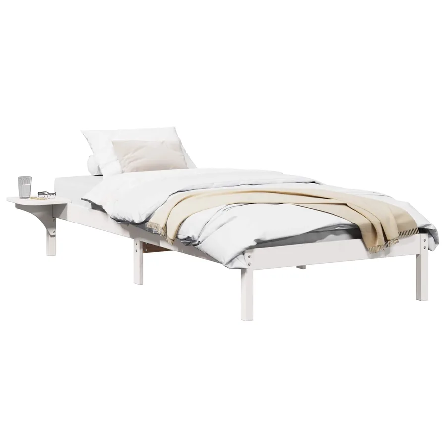 Cadre de lit Blanc 80 x 200 cm Pin massif - 2