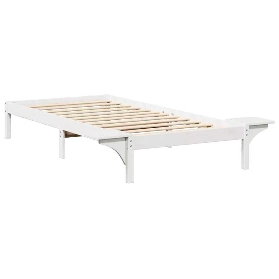 Cadre de lit Blanc 80 x 200 cm Pin massif - 7