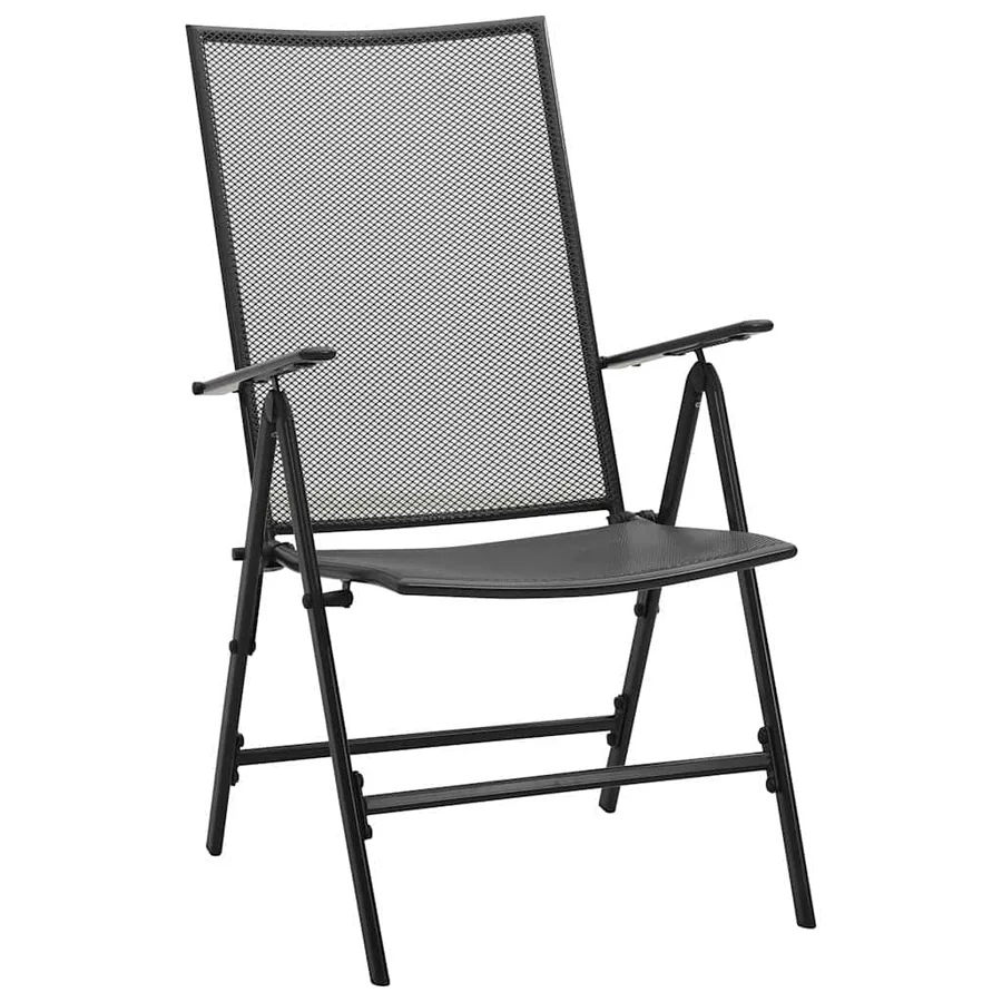 Ensemble de salle à manger pour jardin 9 pcs Anthracite - 6