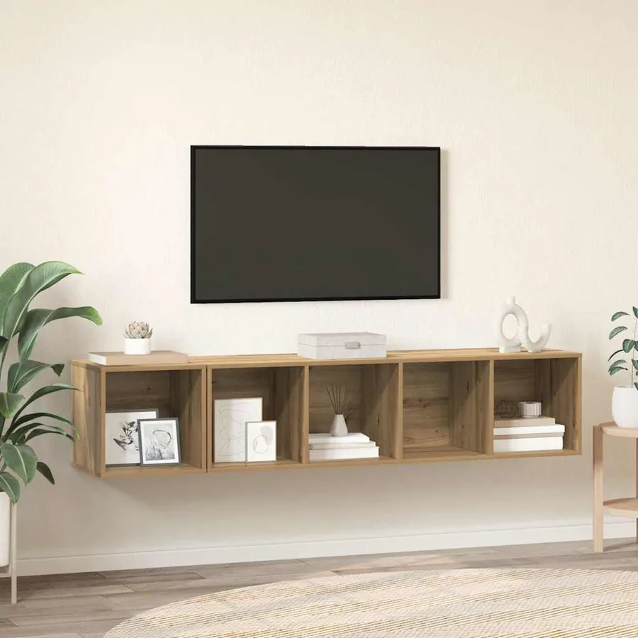 Ensemble de meubles TV 2 pcs Chêne artisanal Bois d'ingénierie