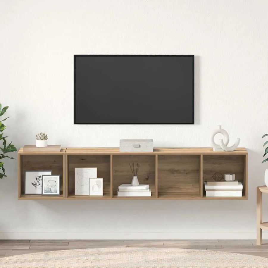 Ensemble de meubles TV 2 pcs Chêne artisanal Bois d'ingénierie - 4