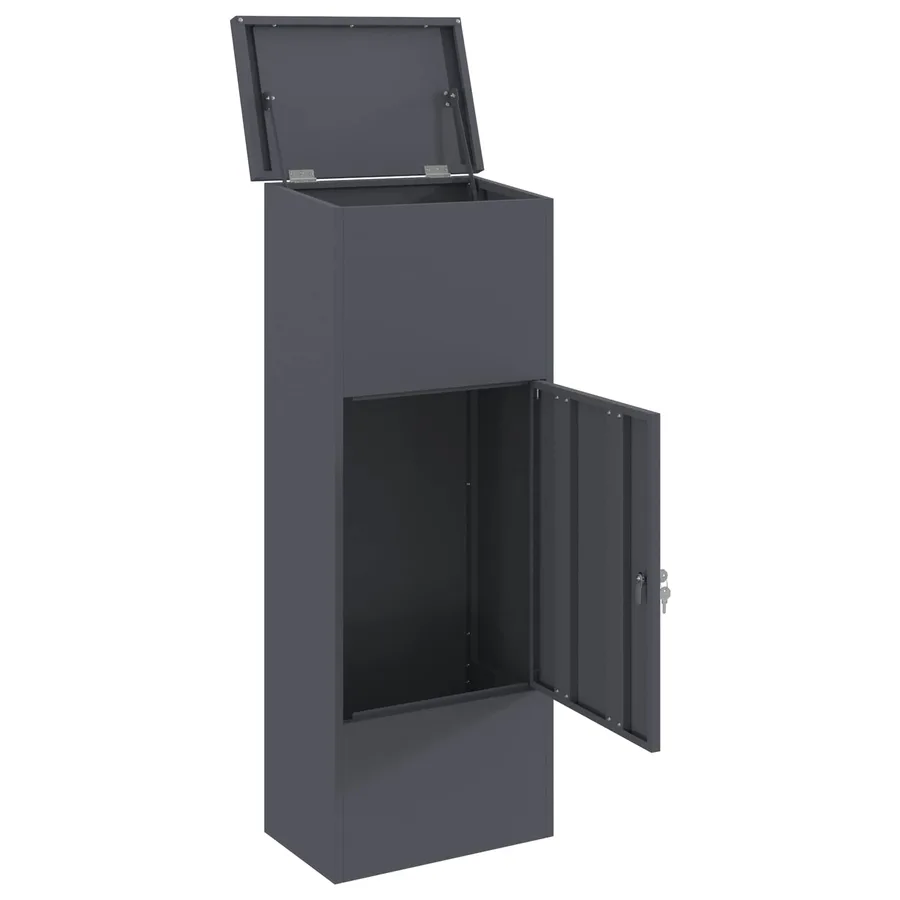 Boîte de dépôt de colis Anthracite 44,5 x 29 x 110,5 cm Acier - 4