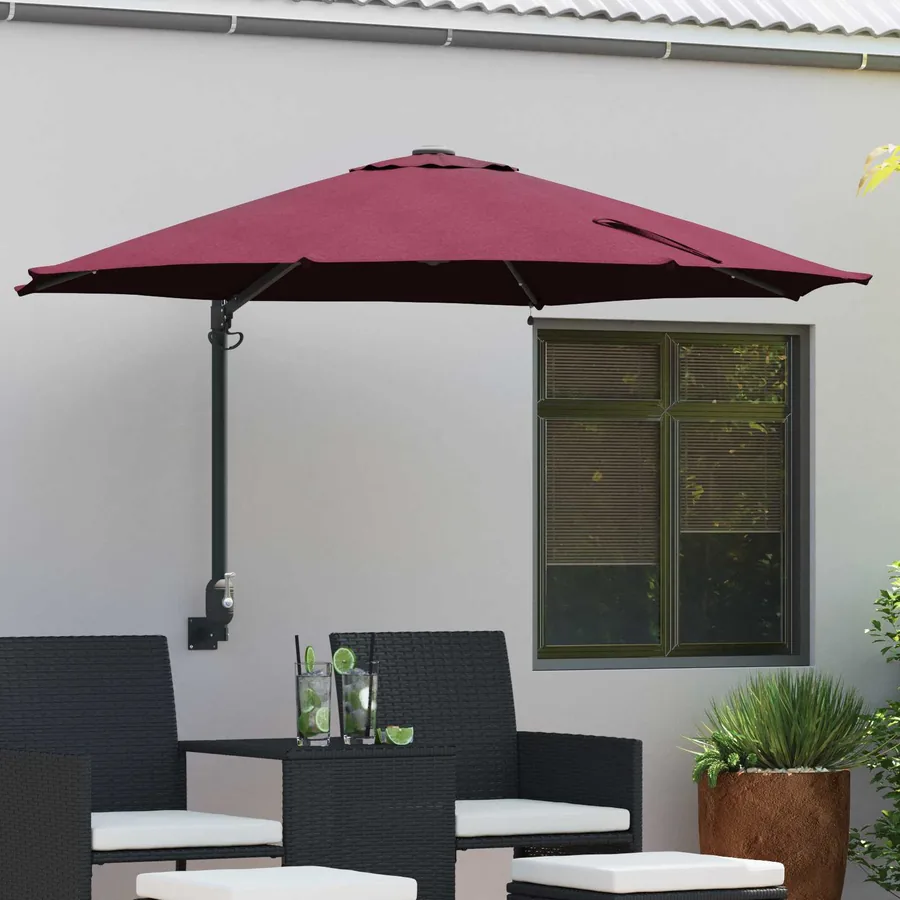 Parasol de jardin Bordeaux 248 x 248 x 148 cm