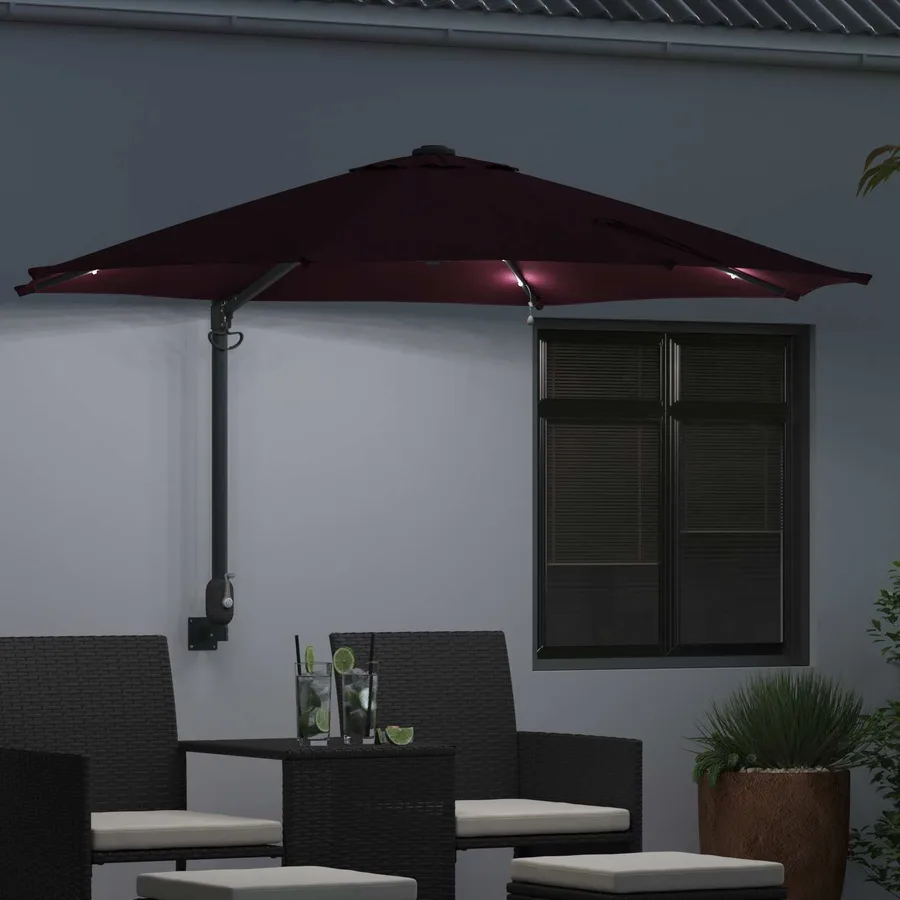 Parasol de jardin Bordeaux 248 x 248 x 148 cm - 3
