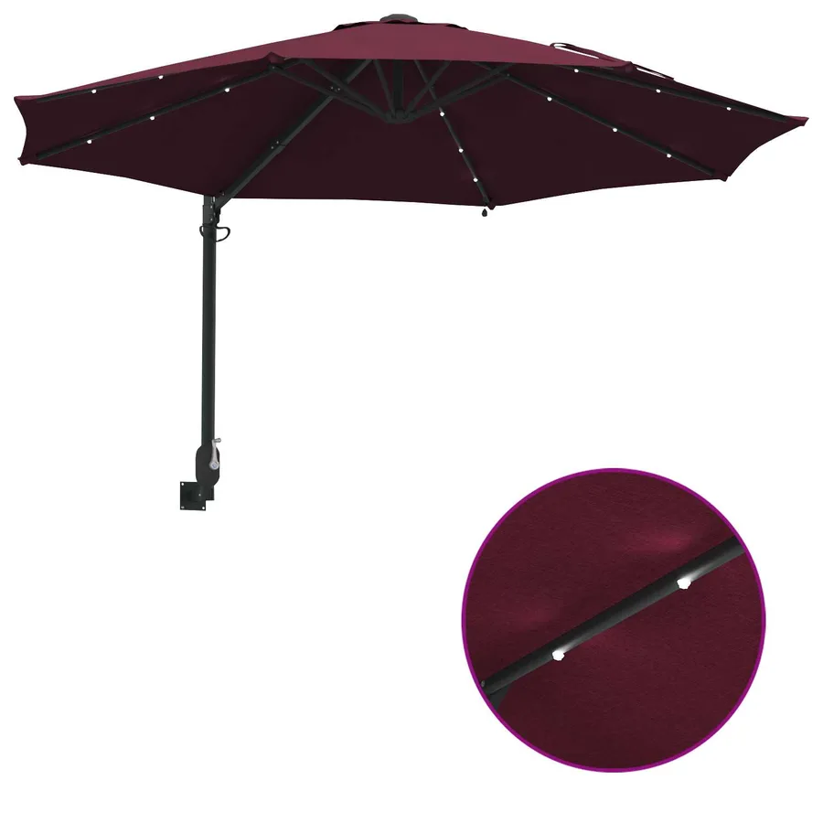 Parasol de jardin Bordeaux 248 x 248 x 148 cm - 8