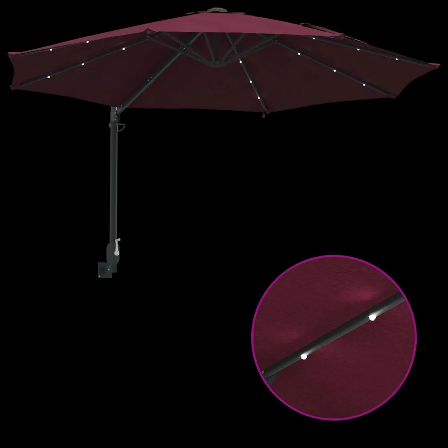 Parasol de jardin Bordeaux 248 x 248 x 148 cm - 9