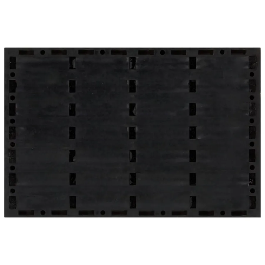 Paillasson rectangulaire 40x60 cm caoutchouc et fibre de coco - 3