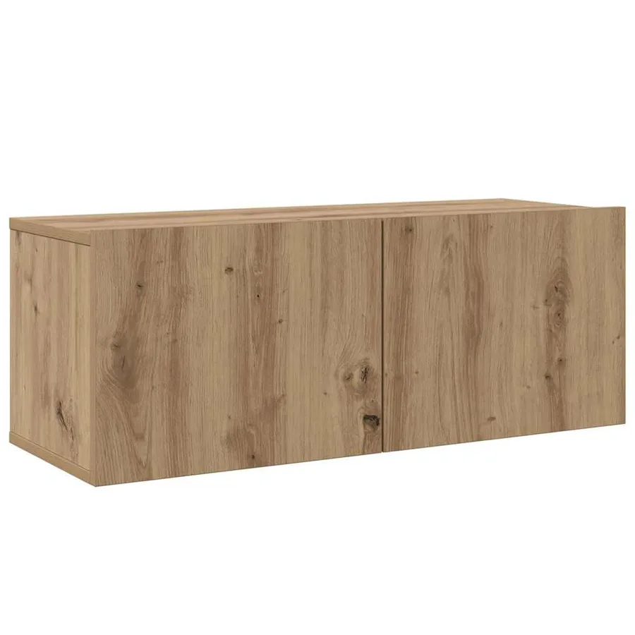 Ensemble meuble TV 4 pcs Chêne artisanal Bois d'ingénierie - 6