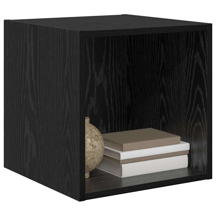 Meuble mural Chêne noir 37 x 37 x 37 cm Bois d'ingénierie - 3