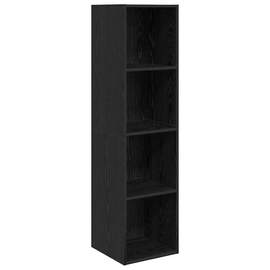 Ensemble meuble TV 4 pcs Chêne noir Bois d'ingénierie - 6