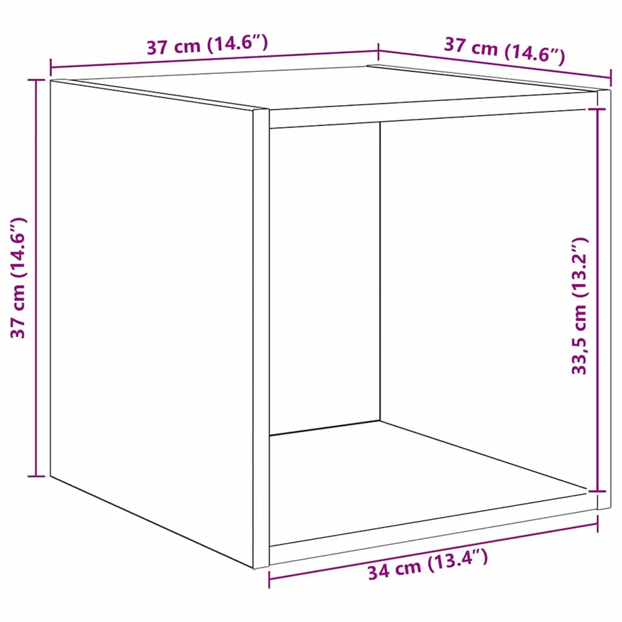 Ensemble meuble TV 4 pcs Chêne noir Bois d'ingénierie - 8
