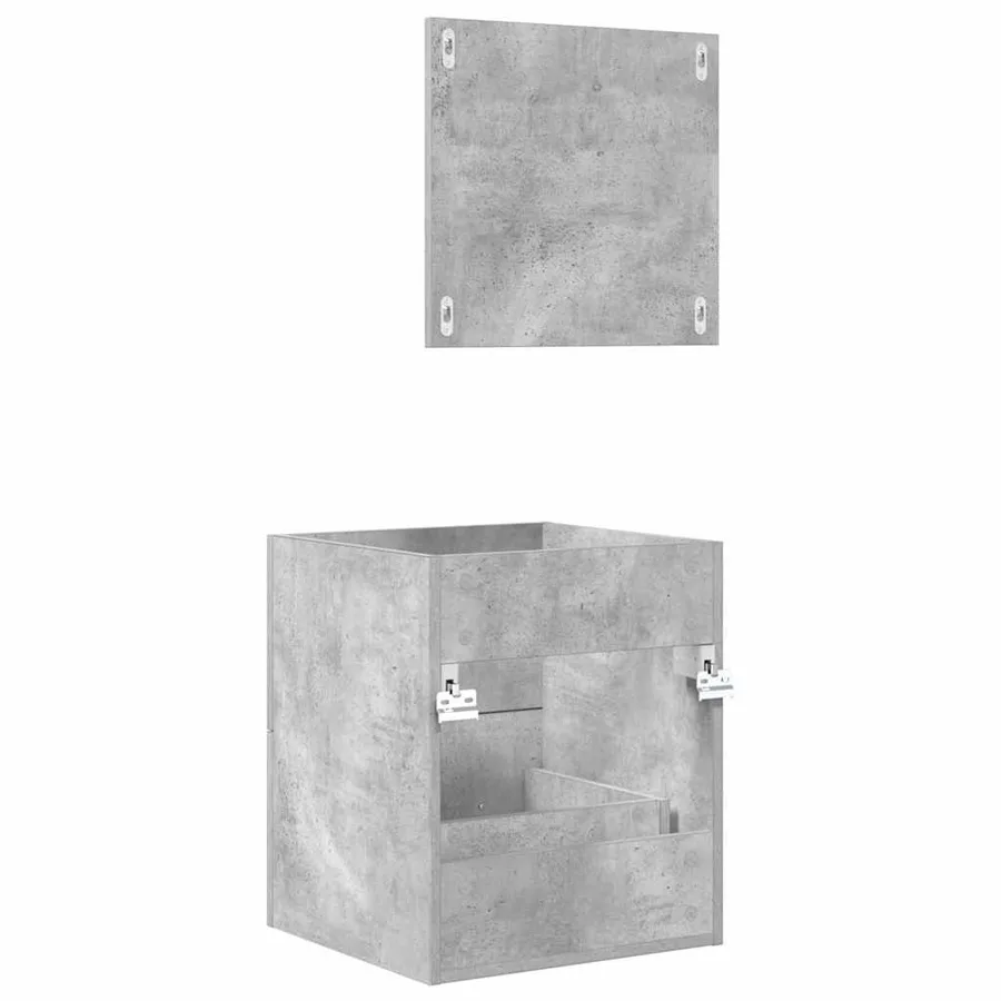 Ensemble de mobilier de salle de bain Gris 41 x 38,5 x 48 cm - 10