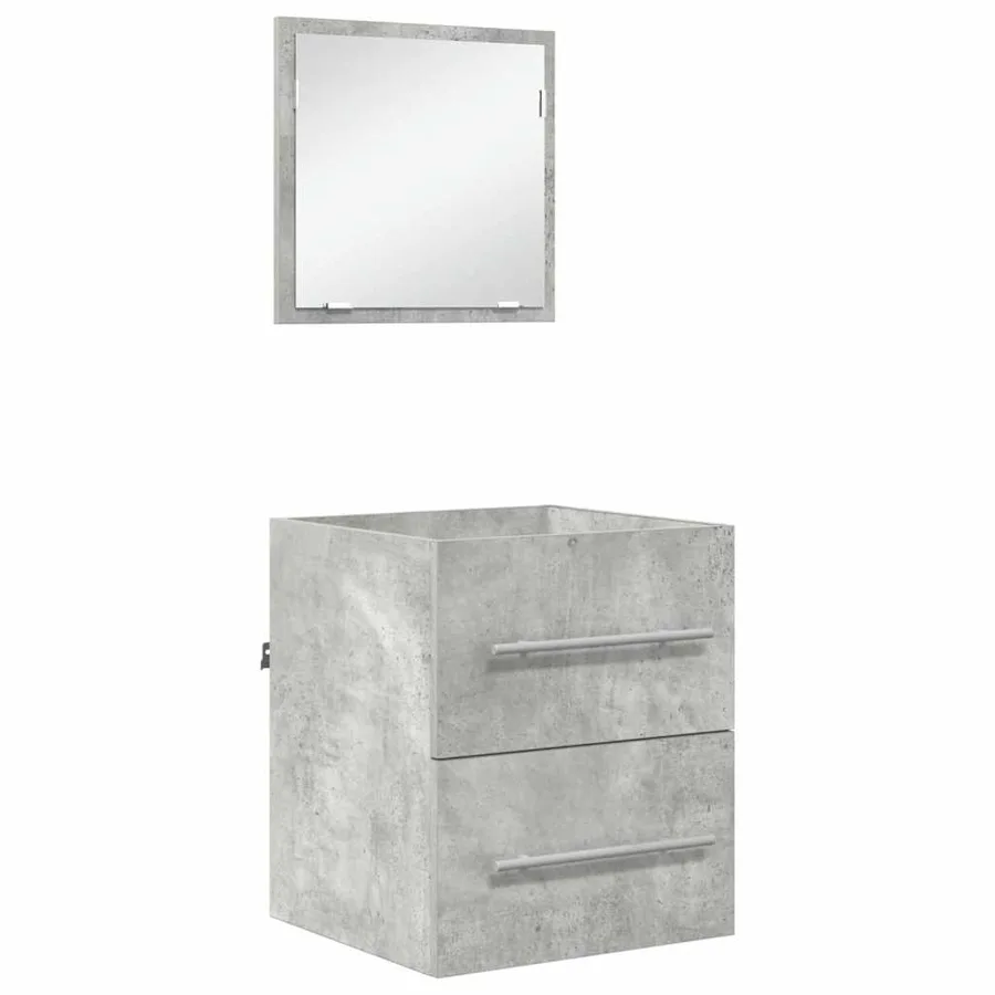 Ensemble de mobilier de salle de bain Gris 41 x 38,5 x 48 cm - 2