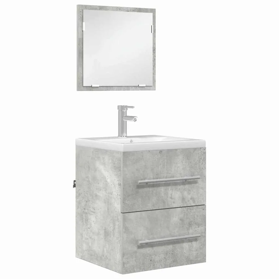 Ensemble de mobilier de salle de bain Gris 41 x 38,5 x 48 cm - 3